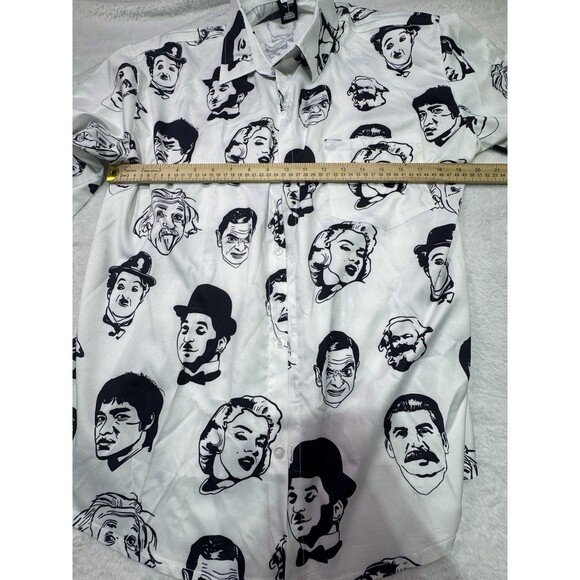 P.S.Q.F.S By.koobee Size  XXL Graphic‎ Vintage Stars  Button Down Shirt Men’s - Picture 5 of 12